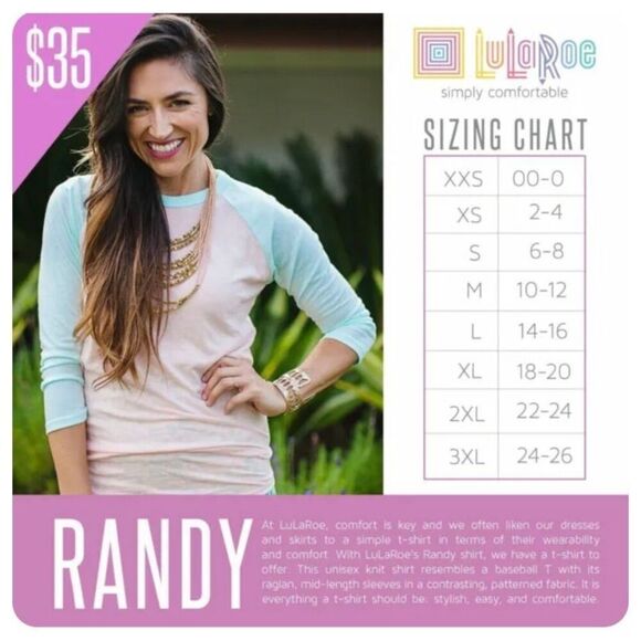 💕3/$30💕 LuLaRoe Randy Size XXS - Picture 6 of 7